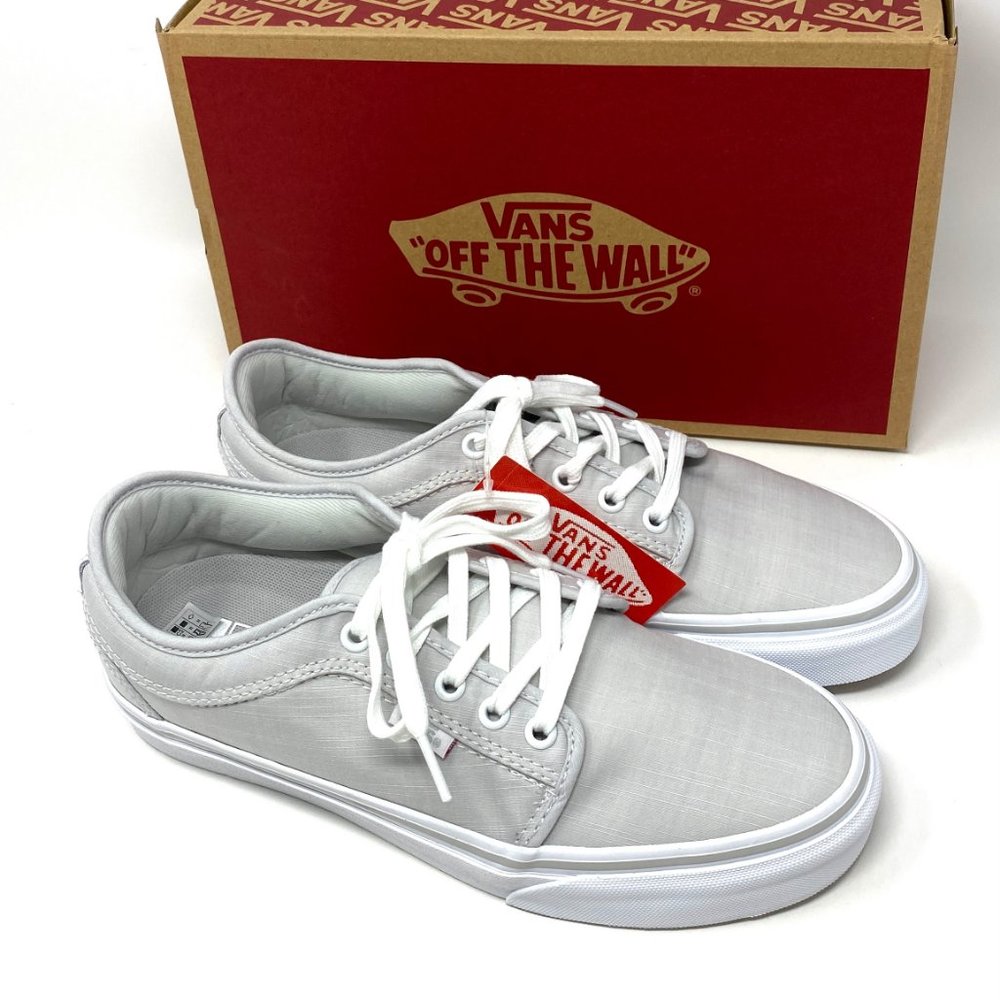 💖MEGA SALE💖 Vans Chukka Low Top Chambray Gray Canvas Sneaker Women VN000NKA2LD - Picture 7 of 11
